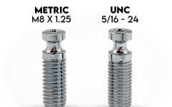 Știfturi / șuruburi FloydRose Floyd Rose  FRXBMSMCP - FRX Bridge Mounting Studs (2 pcs) - Metric - Chrome