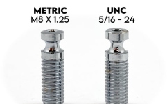Știfturi / șuruburi FloydRose Floyd Rose  FRXBMSMCP - FRX Bridge Mounting Studs (2 pcs) - Metric - Chrome