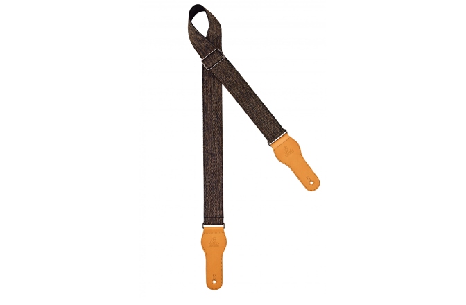 Strap de Ukulele Ortega cotton ukulele strap - coal colored