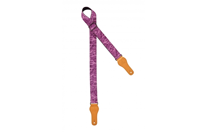 Strap de Ukulele Ortega denim ukulele strap - purple