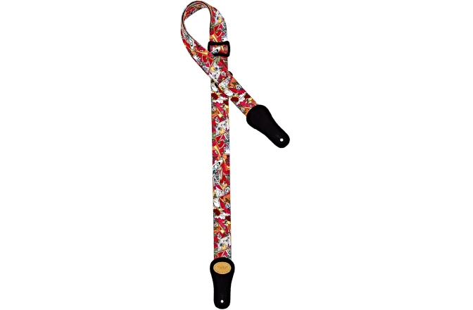 Strap de Ukulele Ortega Nylon Ukulele Strap with Suede - 37mm ''El Muerto''