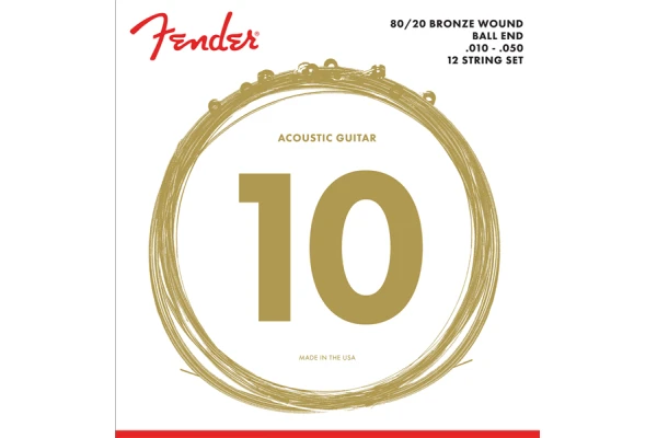 Fender 80/20 Bronze 70-12L — 2