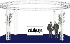 Structură metalică circulară Alutruss Truss set QUADLOCK 6082 circle 6.6x3.5m