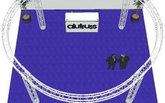 Structură metalică circulară Alutruss Truss set QUADLOCK 6082 circle 6.6x3.5m