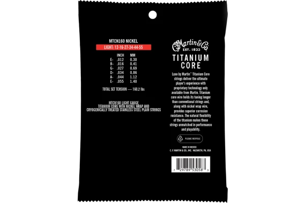Martin Guitars MTCN160 Titanium Strings — 2
