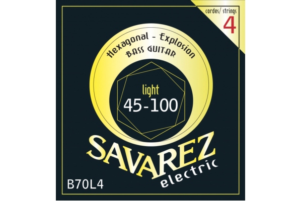 Savarez Bass Guitar Strings Hexagonal Explosion 4-str. Medium