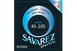 Savarez Bass Guitar Strings Hexagonal Explosion 4-str. Medium