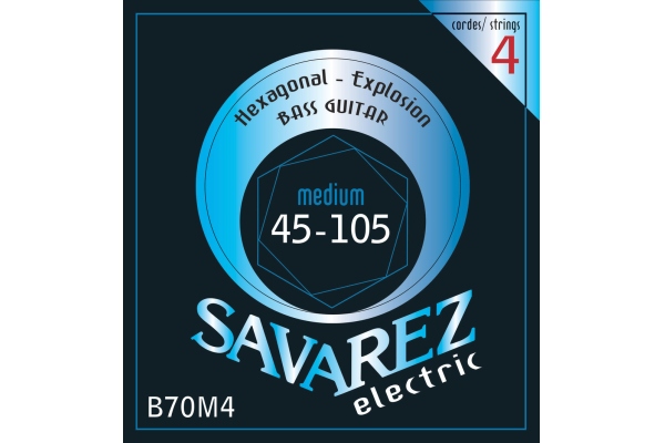 Savarez Bass Guitar Strings Hexagonal Explosion 4-str. Medium