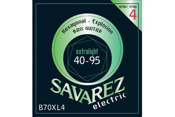 Savarez Bass Guitar Strings Hexagonal Explosion 4-str. Ex-Light
