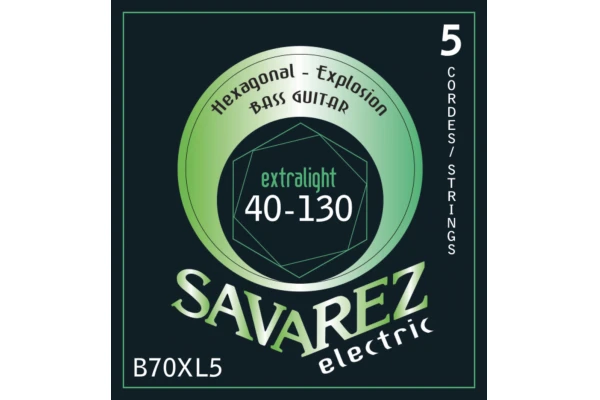 Savarez Bass Guitar Strings Hexagonal Explosion 5-str. Ex-Light — 2