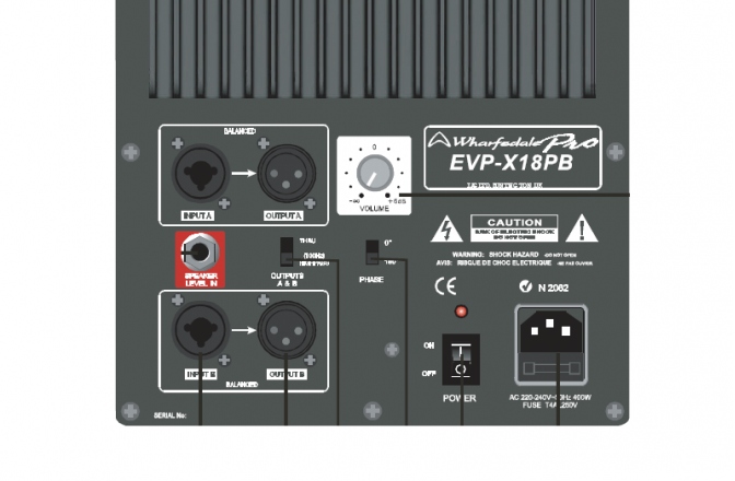 Subwoofer activ Wharfedale Pro EVP-X18PB - discontinued