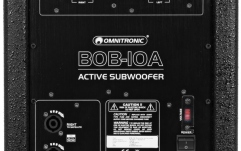 Subwoofer de 10 inchi cu DSP și Bluetooth pentru seria BOB Omnitronic BOB-10A Subwoofer active black