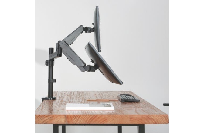 Suport 2 monitoare BlackMount  Gas Spring Dual Arm MNT16-2 17"-32"