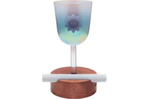 Sonic Energy Wooden Holder for Essence Crystal Singing Bowls & Crystal Tuning Forks, Large