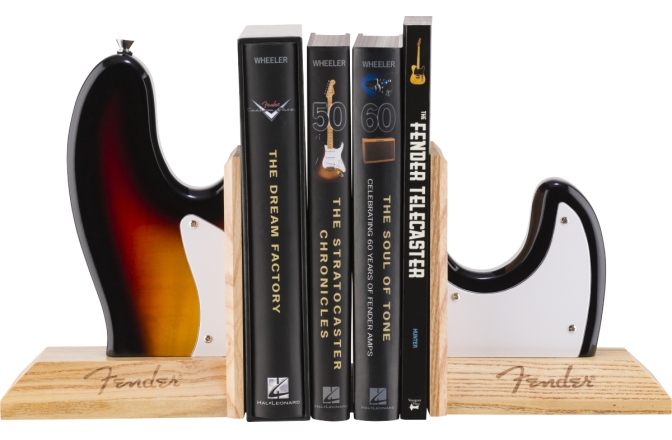 Suport de Cărți Fender Bass Body Bookends Sunburst
