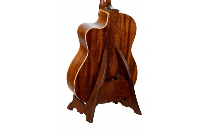 Suport de Chitară Ortega Guitar Stand Layered Birch Wood Dark Brown