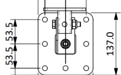 Suport de montare pe tavan  VOID Acoustics T51 Ceiling Bracket Back