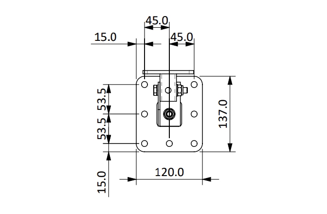 Suport de montare pe tavan  VOID Acoustics T51 Ceiling Bracket Back
