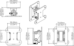 Suport de perete Optimal Audio WB2-B