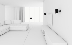 Suport de perete Vogels Sound 3200 pentru 1 boxa universal negru
