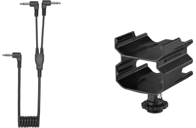 Suport dual pentru receiver-e   Audio-Technica AT8691 Camera Shoe Dual Mount
