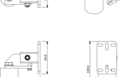 Suport montaj pe pol / stâlp VOID Acoustics T51 Pole Bracket Kit Black
