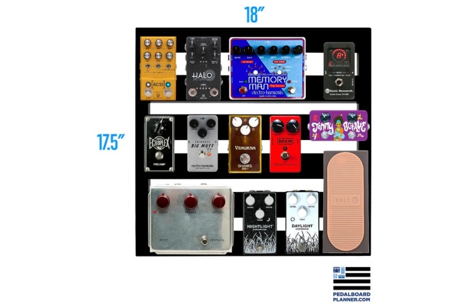 Suport pedale efect Pedaltrain XD-18-TC  XD-18 Pedalboard With Tour Case