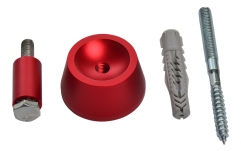 Suport perete chitară Bulldog Guitar Hanger Red