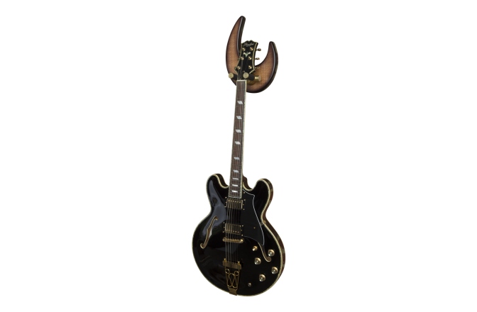 Suport perete chitara Bulldog Wall Dragon - Lacewood Sunburst - Gold Carrier
