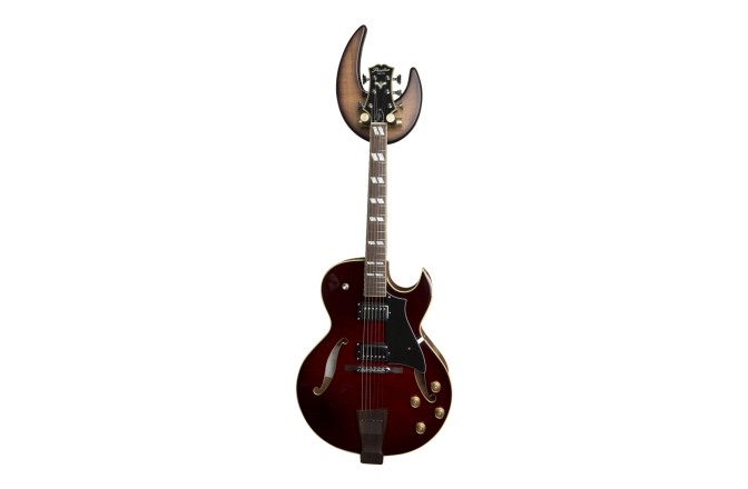 Suport perete chitara Bulldog Wall Dragon - Lacewood Sunburst - Gold Carrier