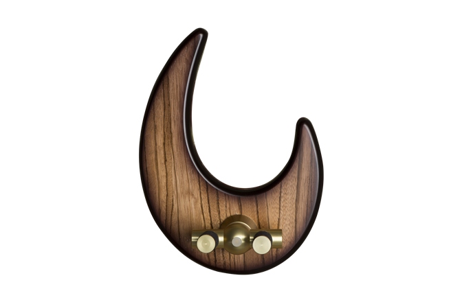 Suport perete chitara Bulldog Wall Dragon - Zebrano Sunburst - Gold Carrier