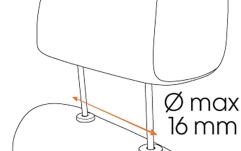 Suport tableta tetiera Vogels pentru masina TMS1020