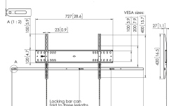 Suport TV de perete fix Vogels  PFW4700, 55"-80" max.75kg eligibil PNRAS/PNRR