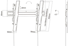 Suport TV de perete Super Slim Multibrackets MB-5549 40"- 75" max. 35 Kg