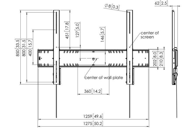 Suport TV de perete  Vogels PFW6910 TILT XXL, 80"-120", max 165kg