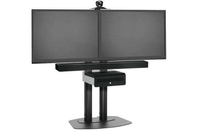 Suport TV fix  Vogels pentru podea SidebySide (Negru sau Gri)
