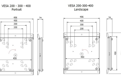 Suport TV Flip  Multibrackets MB-7802 diagonala 50"- 95" Negru