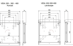 Suport TV Flip  Multibrackets MB-7802 diagonala 50"- 95" Negru