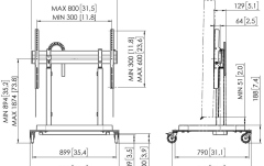 Suport TV motorizat Vogels RISE 5205, 65"-86", max 120 kg, 50 mm/s, Negru, eligibil cu PNRAS/PNRR