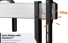 Suport TV motorizat Vogels RISE 5205, 65"-86", max 120 kg, 50 mm/s, Negru, eligibil cu PNRAS/PNRR
