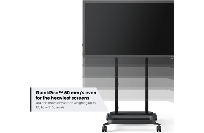 Suport TV motorizat Vogels RISE 5205, 65"-86", max 120 kg, 50 mm/s, Negru, eligibil cu PNRAS/PNRR