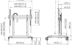 Suport TV motorizat Vogels RISE 5205, 65"-86", max 120 kg, 50 mm/s, Negru, eligibil cu PNRAS/PNRR