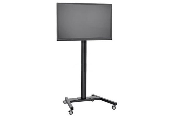 Stand TV podea mobil Vogels T1544 / T1844 / T2044 NEGRU, TV max 200cm diagonala si max 80 kg