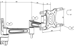 Suport tv perete  Multibrackets  360º MB-6092 diagonala 15-32"