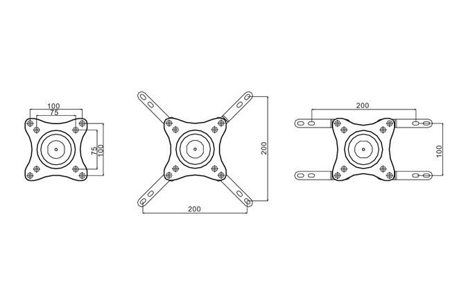 Suport tv perete  Multibrackets  360º MB-6092 diagonala 15-32"
