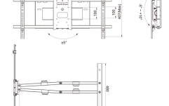 Suport TV perete  Multibrackets  Long Reach Arm 910 mm diagonala 50"-90" Alb