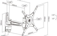 Suport TV perete Multibrackets MB-6085  diagonala15''-32'' ( 38 cm-81 cm)