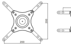 Suport TV perete Multibrackets MB-6085  diagonala15''-32'' ( 38 cm-81 cm)