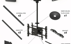 Suport TV tavan dublu Multibrackets  MB-5491 2 x 42"-70" reglabil 832 -3000 mm