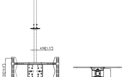 Suport TV tavan dublu Multibrackets  MB-5491 2 x 42"-70" reglabil 832 -3000 mm